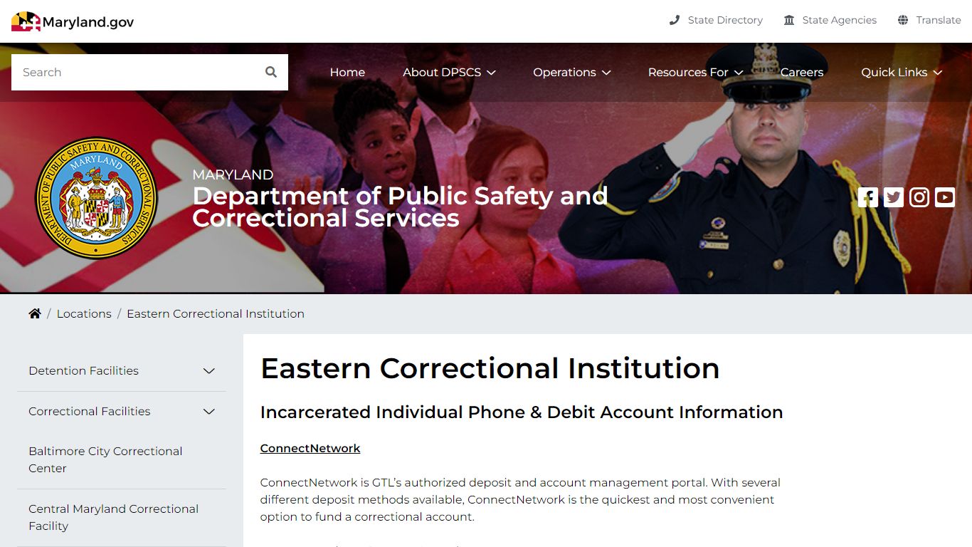 DPSCS - Eastern Correctional Institution - Maryland Department of ...